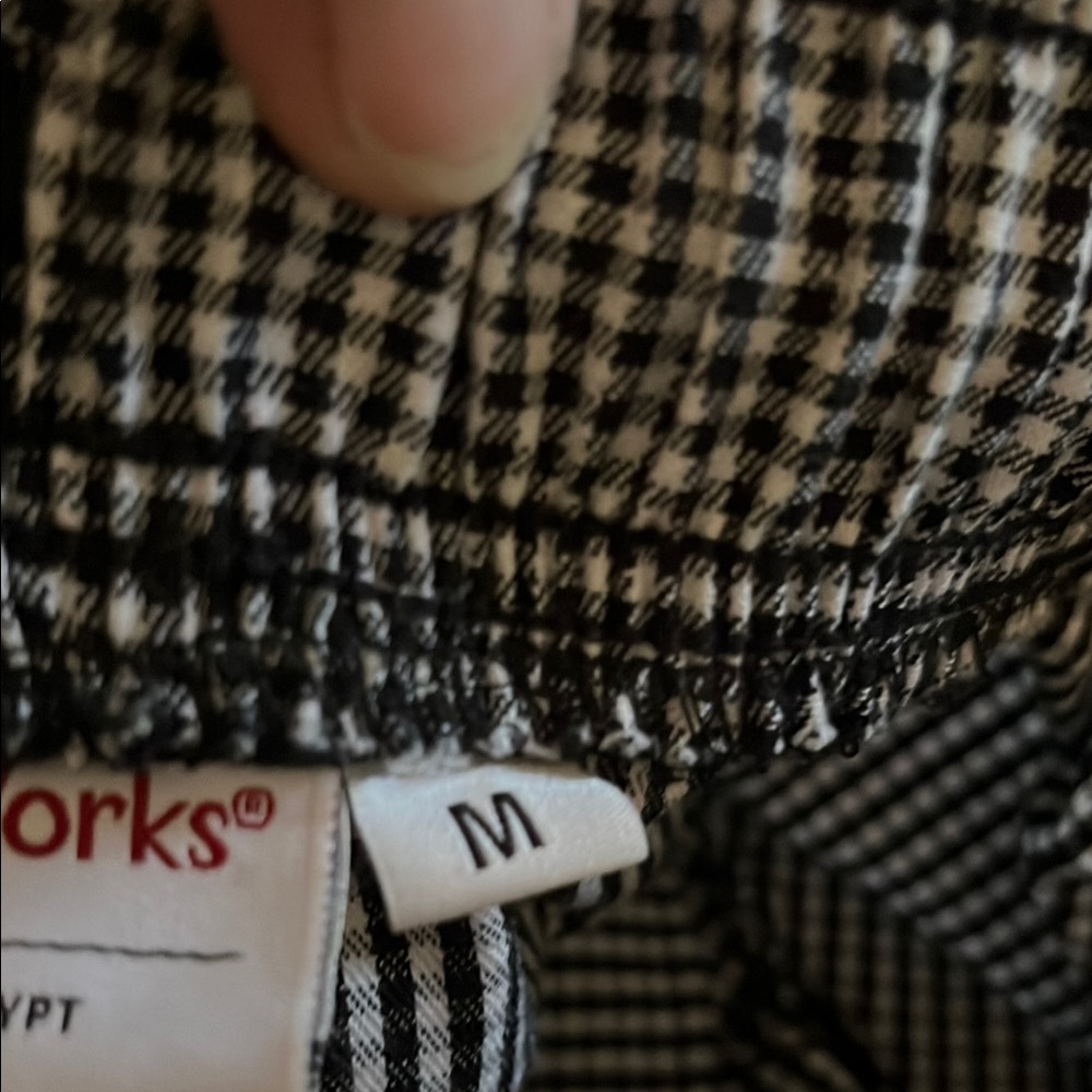 Black/white checkered chef pants - Picture 4 of 8